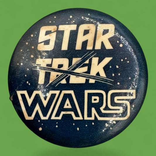 Vintage Star Trek X Star Wars Pinback Button