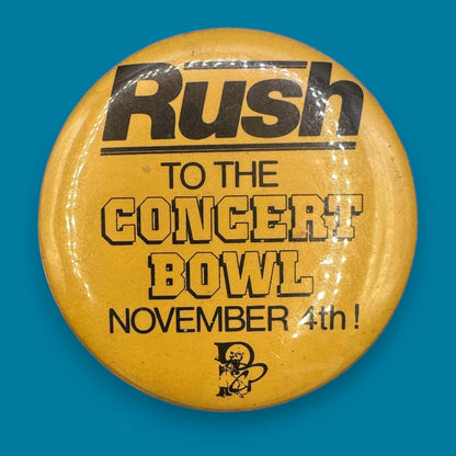 Vintage Rock & Roll Pinback Collection Rush Bryan Adams Roy Orbison Bob Seger