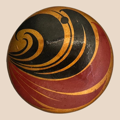 Vintage Soviet Geometric Enamel Pinback Badge (USSR, 1960s)