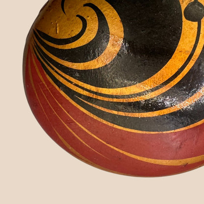 Vintage Soviet Geometric Enamel Pinback Badge (USSR, 1960s)