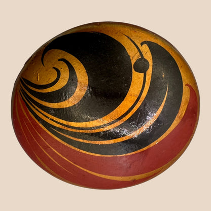 Vintage Soviet Geometric Enamel Pinback Badge (USSR, 1960s)