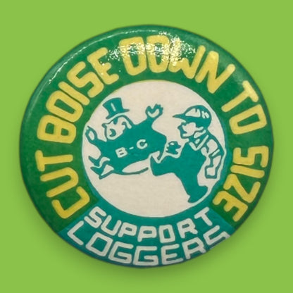 Vintage IWA Canada Logger & Safety Committee Pinback Buttons Set