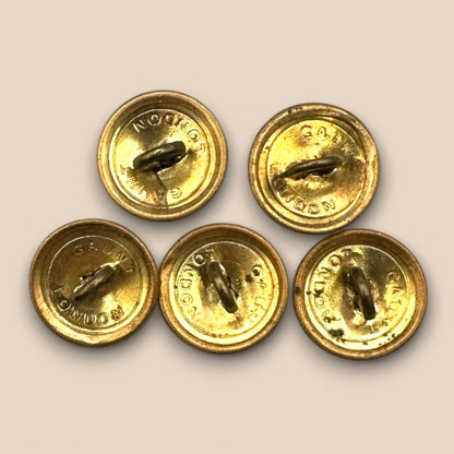 Vintage Vancouver Police Force Uniform Buttons – Queen’s Crown Set of 5 (18mm)