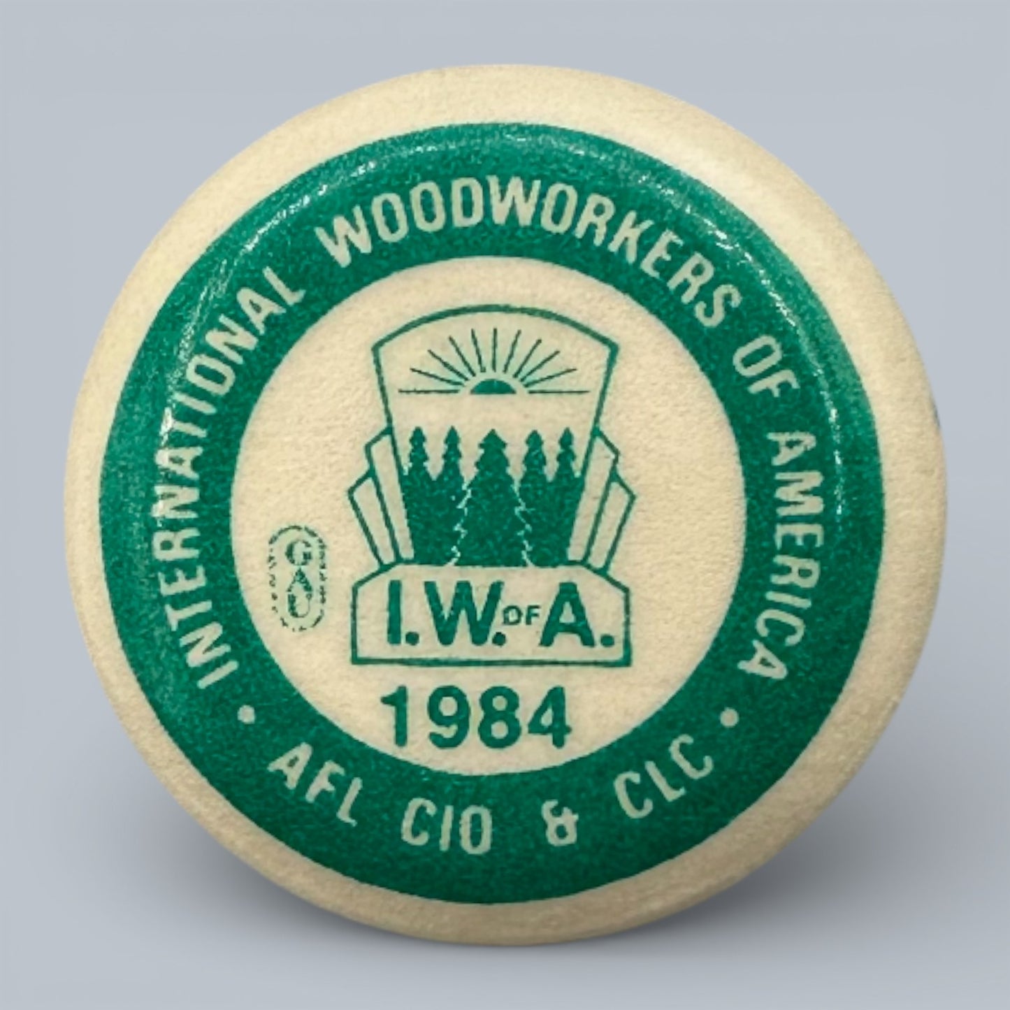 Vintage IWA of A Labour Union Pinback Buttons Collection 1975 - 1986