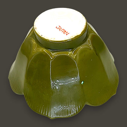 Vintage Japanese Lotus Rice Bowls Set of 6