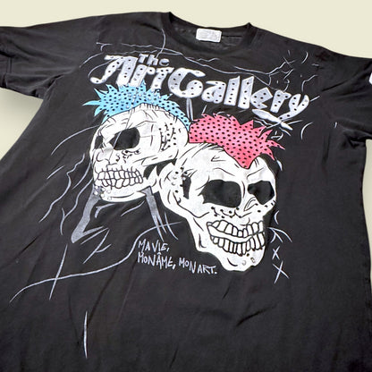 Dom Rebel Montreal Graphic T-Shirt - XL Punk Rock Skulls
