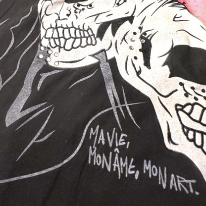 Dom Rebel Montreal Graphic T-Shirt - XL Punk Rock Skulls