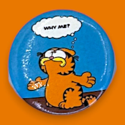 Vintage Garfield Cartoon Pinback Button Set of 9