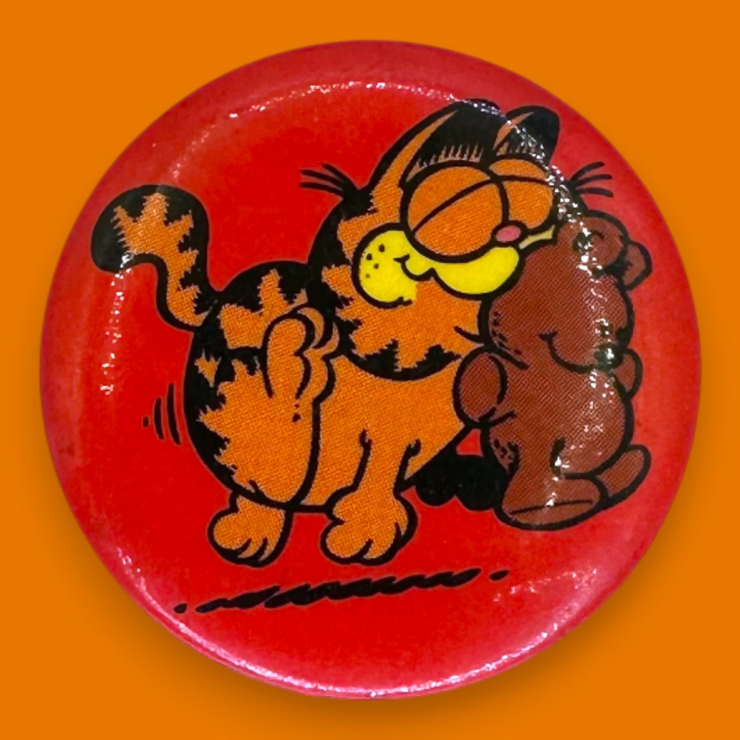 Vintage Garfield Cartoon Pinback Button Set of 9