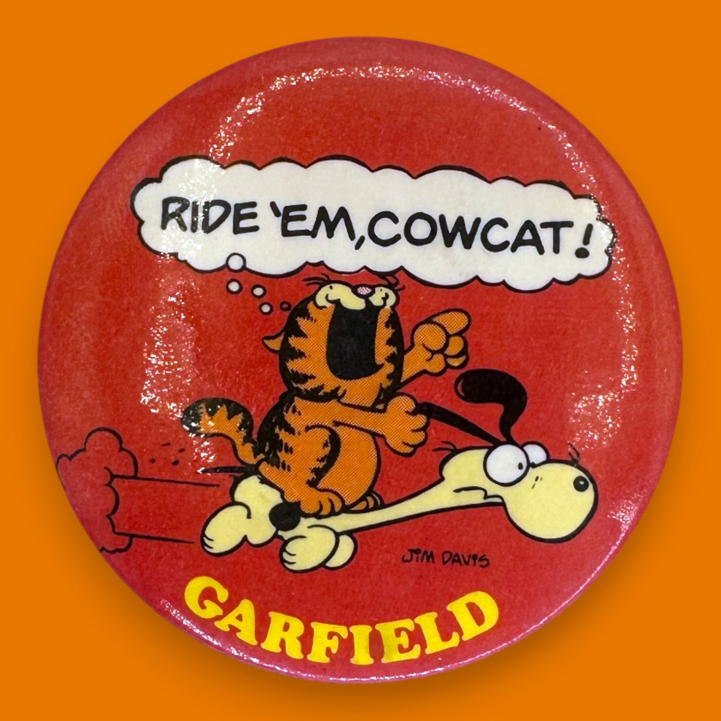 Vintage Garfield Cartoon Pinback Button Set of 9
