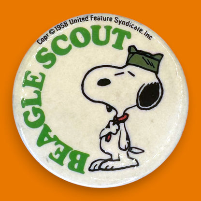 Vintage Charlie Brown and Snoopy Cartoon Pinback Set of 4