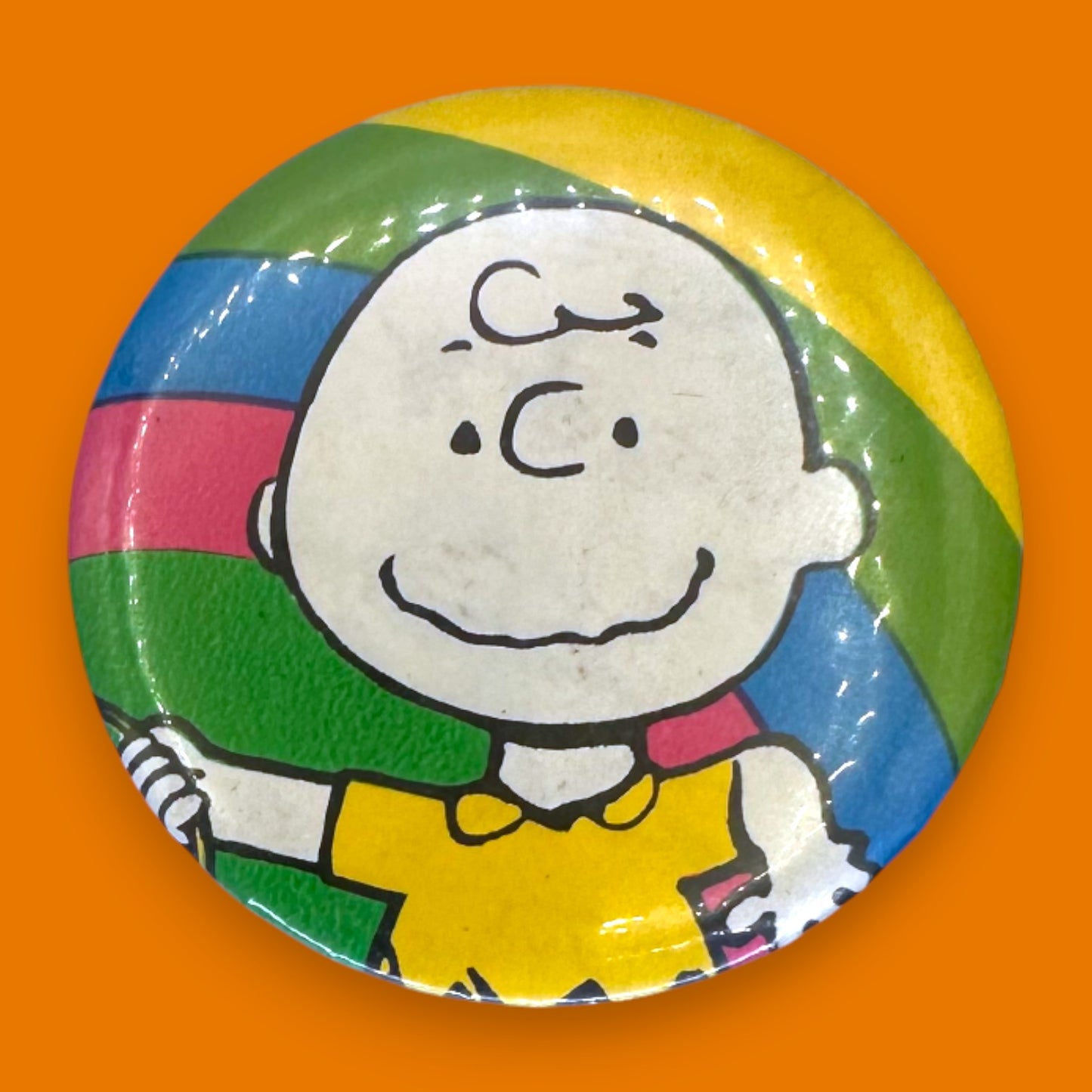 Vintage Charlie Brown and Snoopy Cartoon Pinback Set of 4