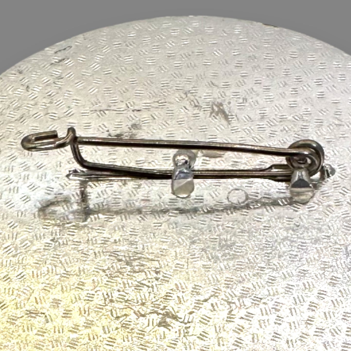 Vintage No Neutron Bomb Anti-War Aluminum Pinback Badge 1960's Anti-War