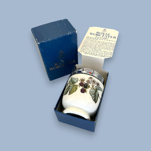 Royal Worcester Lavinia King Size Egg Coddler Blackberry Pattern