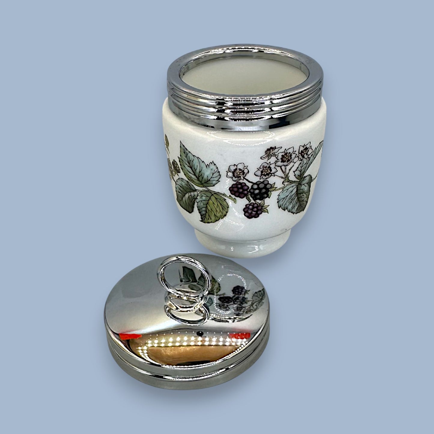 Royal Worcester Lavinia King Size Egg Coddler Blackberry Pattern