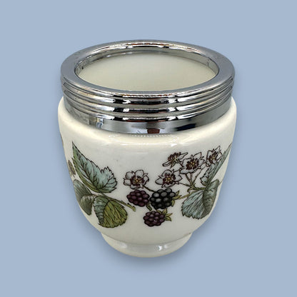 Royal Worcester Lavinia King Size Egg Coddler Blackberry Pattern
