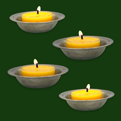 Pewter Votive Candle Holders by Tinn Oslo Set of 4