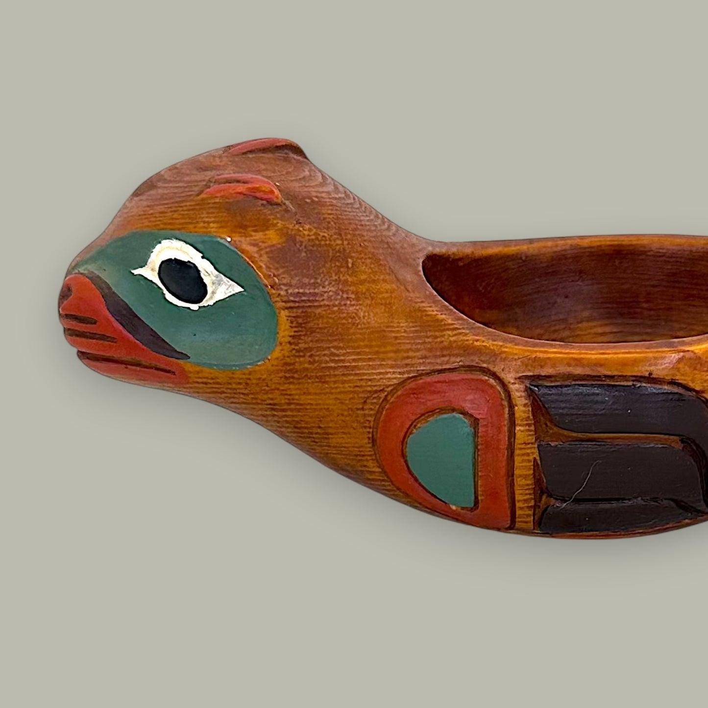 West Coast Eagle Bowl Pearlite Native Style Indigenous Art
