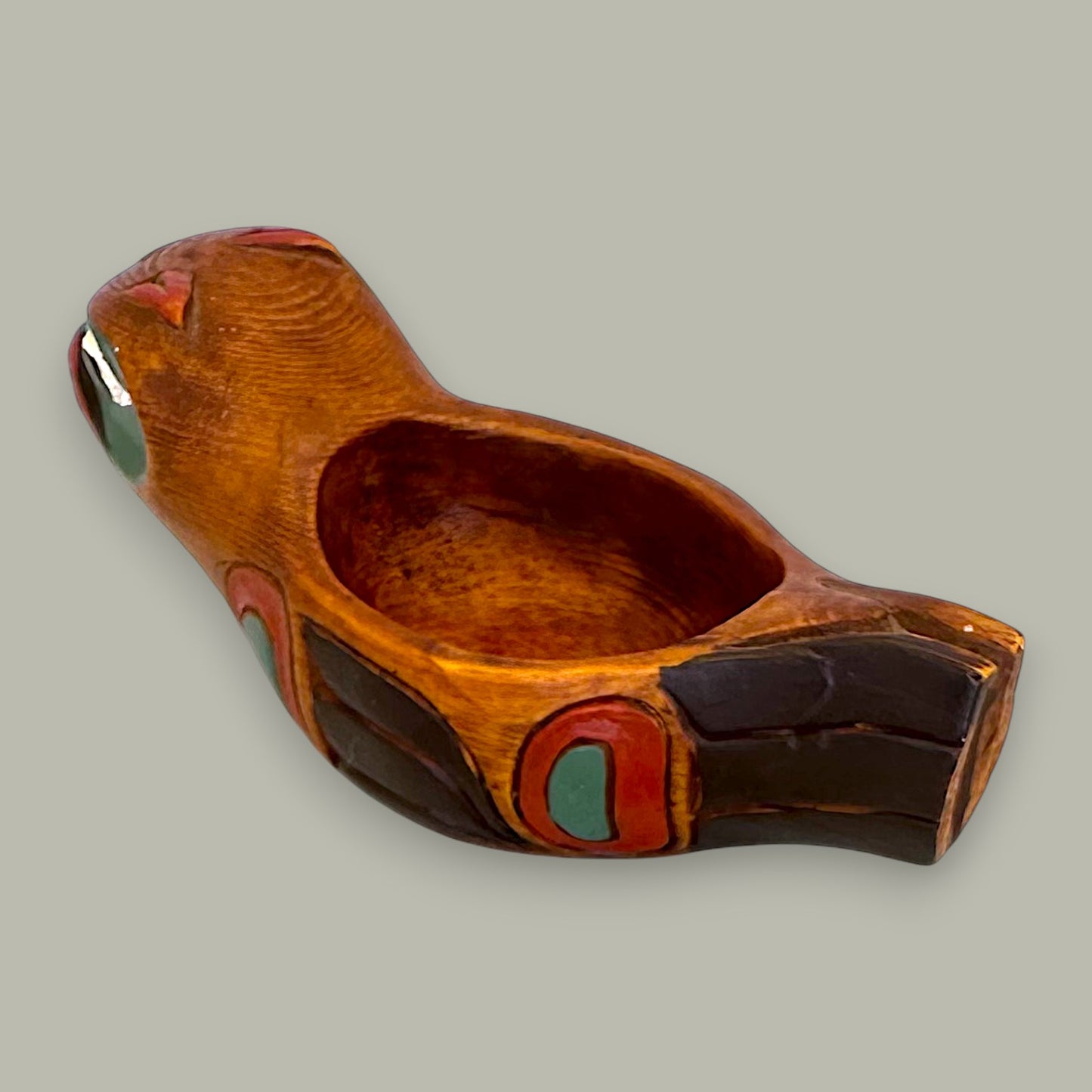 West Coast Eagle Bowl Pearlite Native Style Indigenous Art