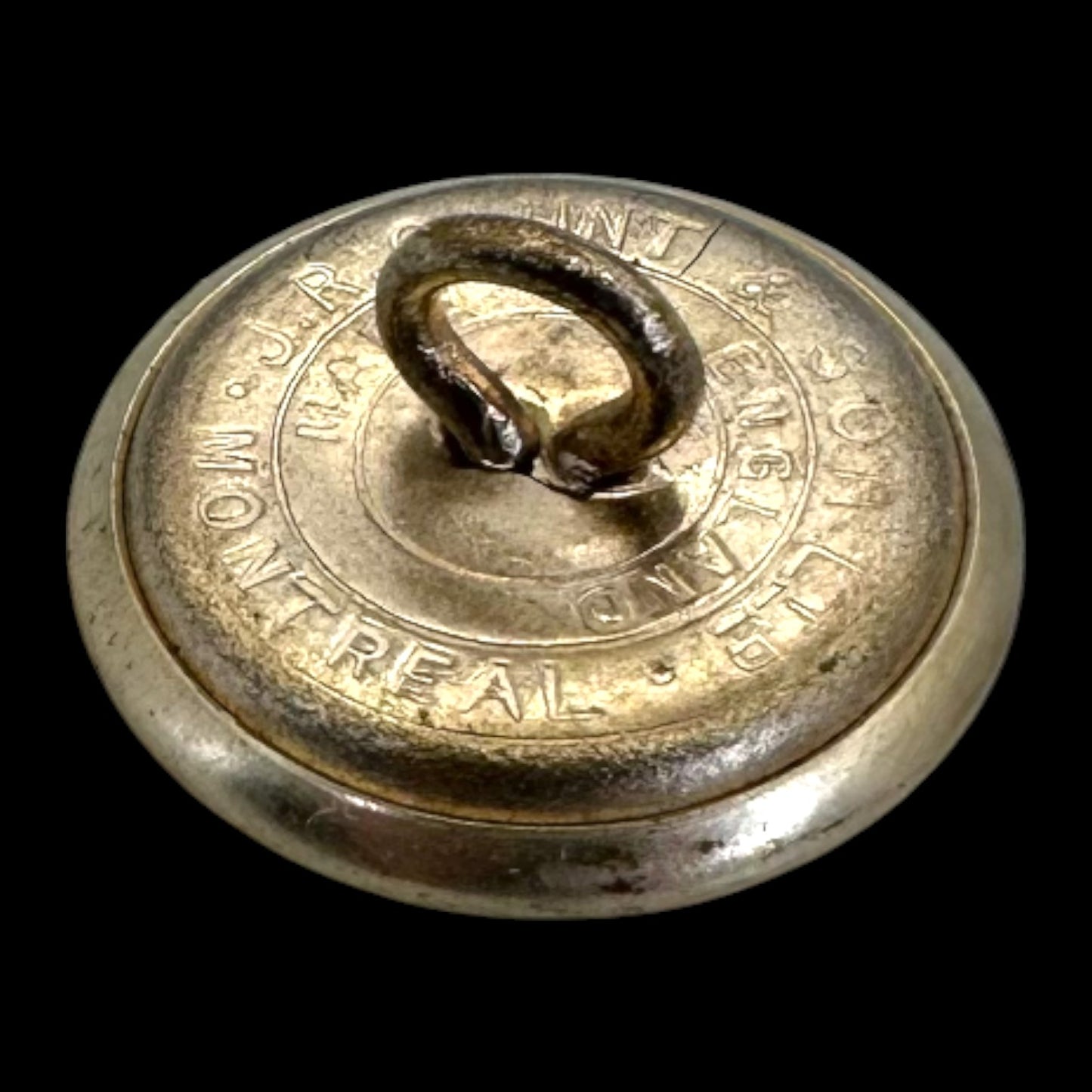 Vintage Vancouver Police Button J.R. Gaunt King's Crown Silver Tone