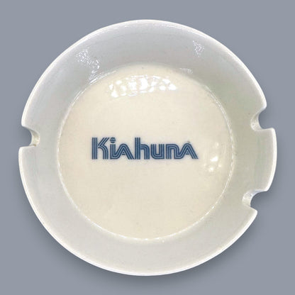 Kiahuna Plantation Kauai Ashtray Vintage Hawaii Souvenir Cream Ceramic