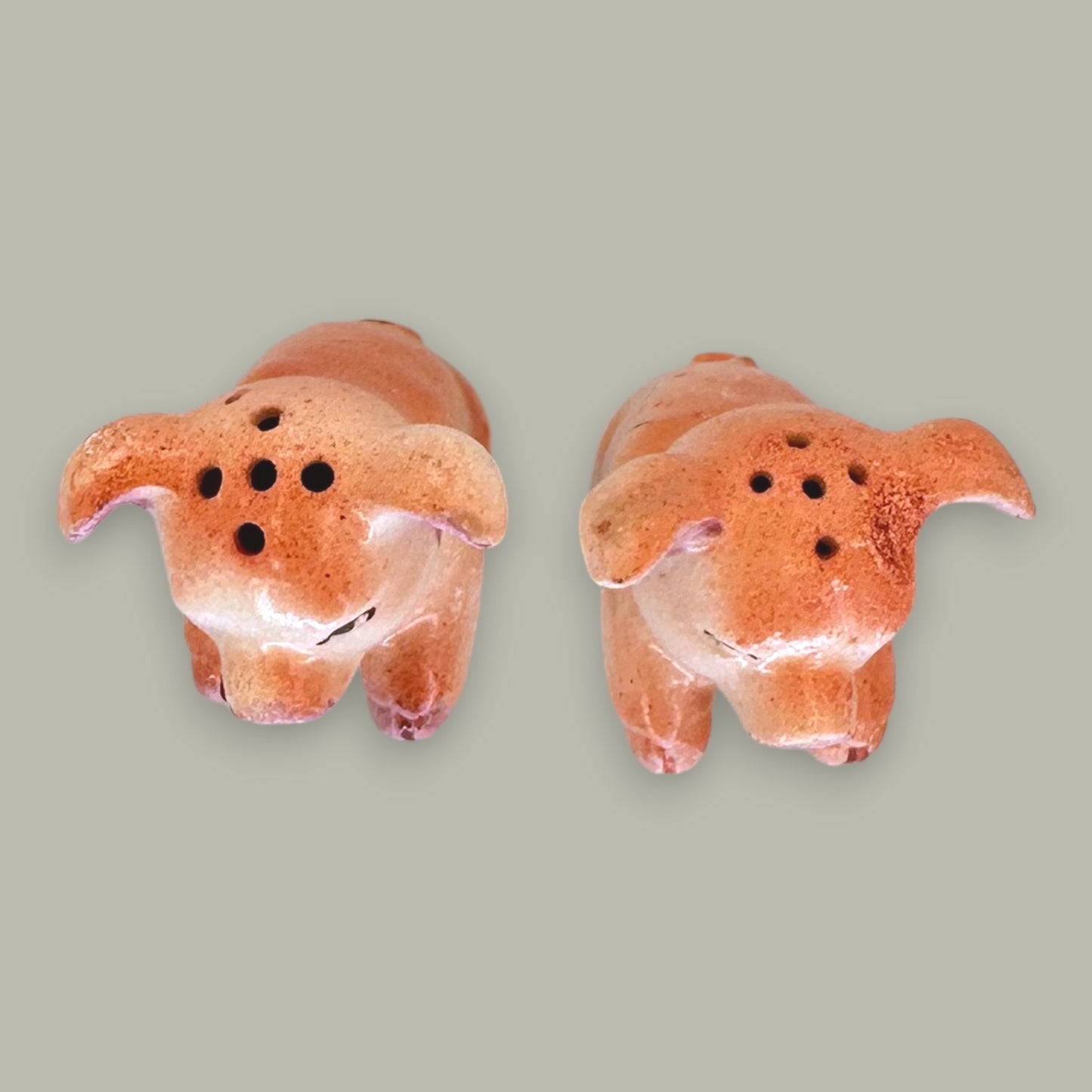 Vintage Pigs in a Pen Salt & Pepper Shakers - Made in Occupied Japan