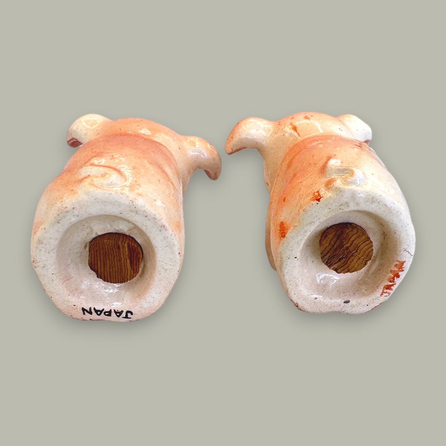 Vintage Pigs in a Pen Salt & Pepper Shakers - Made in Occupied Japan