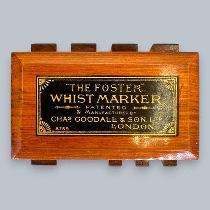 Antique Victorian Foster Whist Marker - Chas Goodall & Son