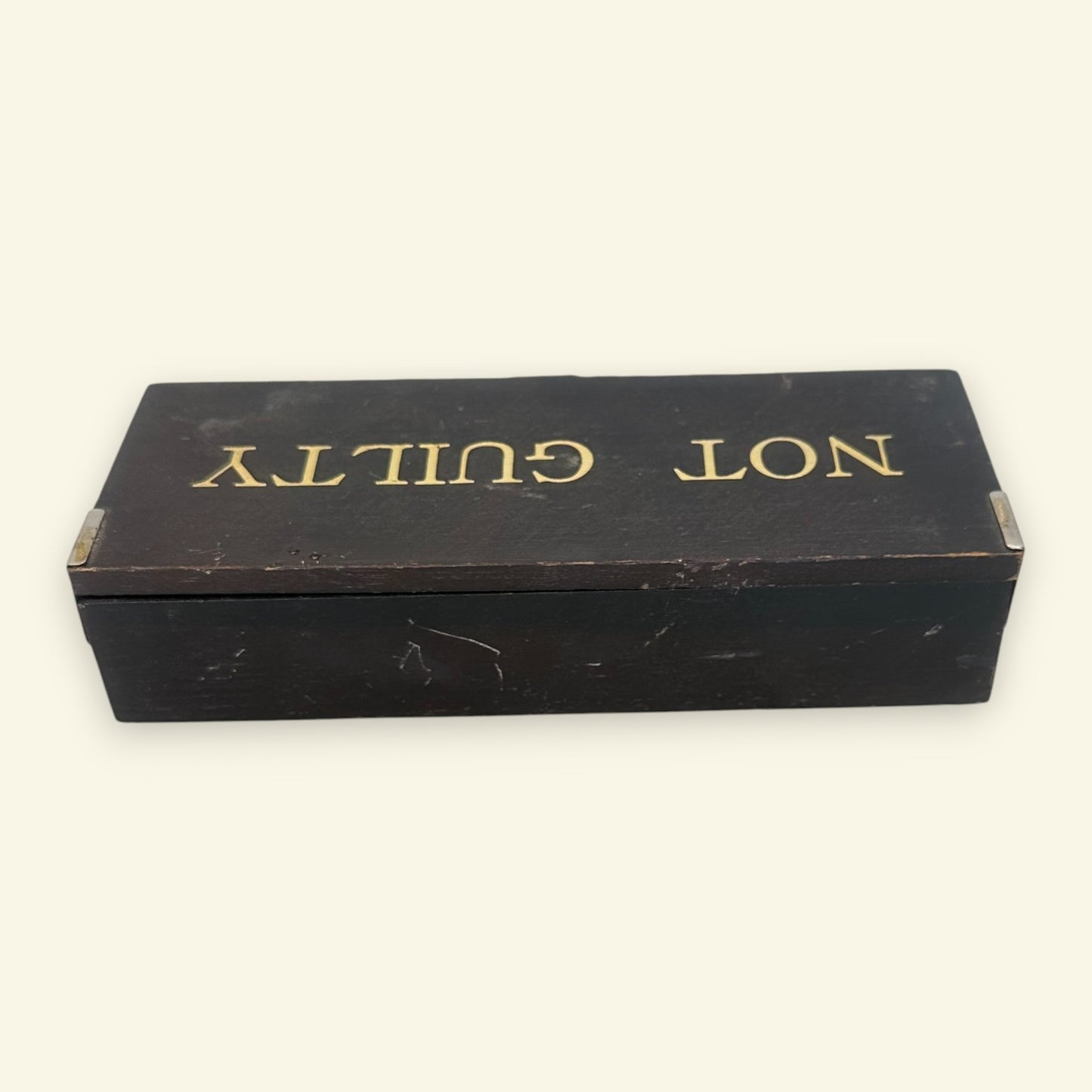 Solid Brass Gavel in Not Guilty Wood Presentation Box Attorney Law Gift