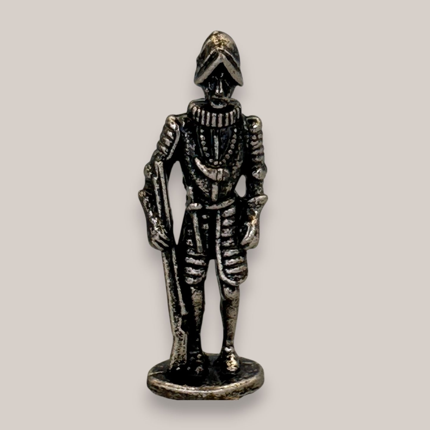 Miniature Pewter Knight Figurine Medieval Armour Statuette 2 Inch
