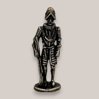 Miniature Pewter Knight Figurine Medieval Armour Statuette 2 Inch