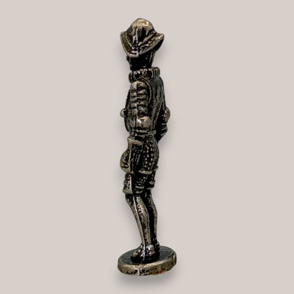 Miniature Pewter Knight Figurine Medieval Armour Statuette 2 Inch