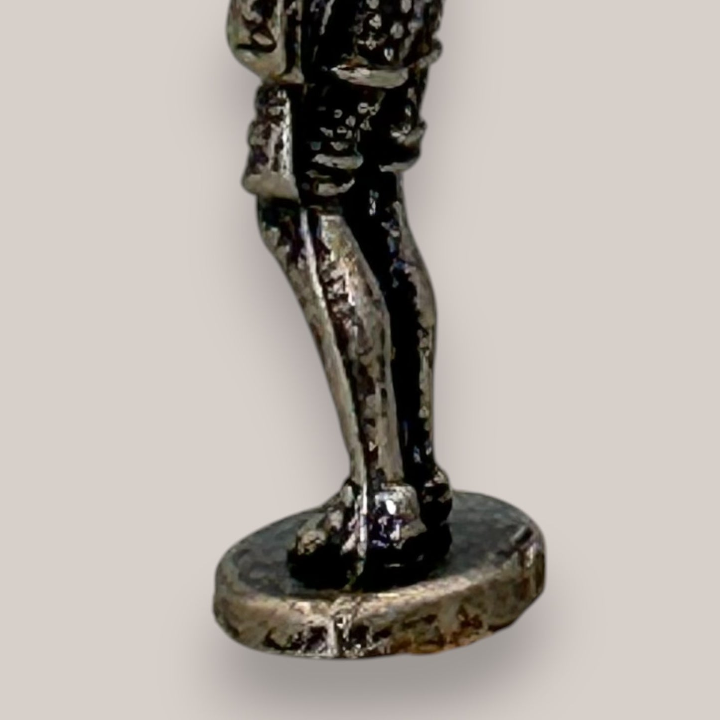 Miniature Pewter Knight Figurine Medieval Armour Statuette 2 Inch