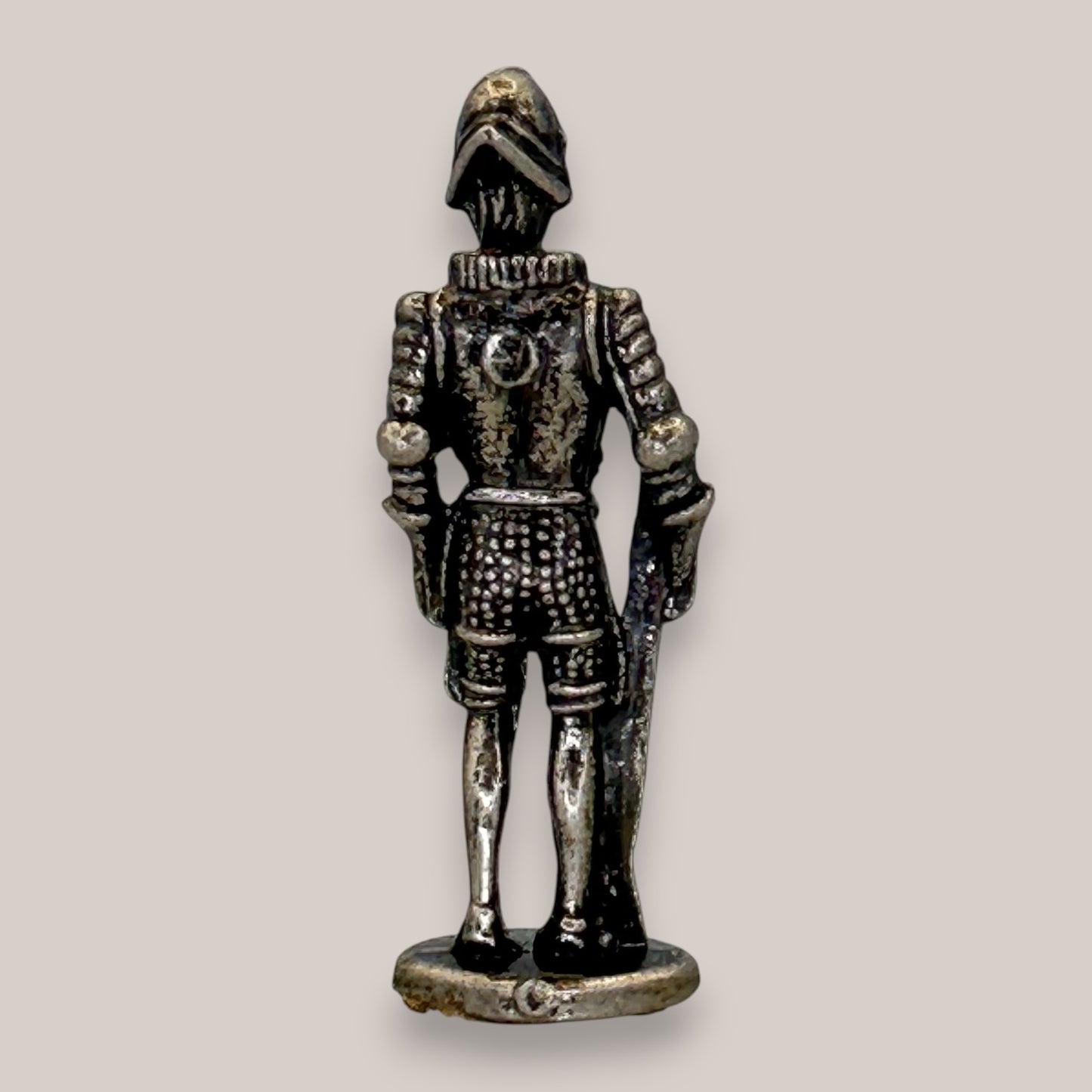 Miniature Pewter Knight Figurine Medieval Armour Statuette 2 Inch
