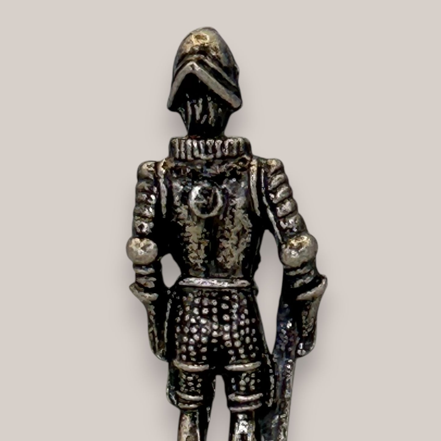 Miniature Pewter Knight Figurine Medieval Armour Statuette 2 Inch