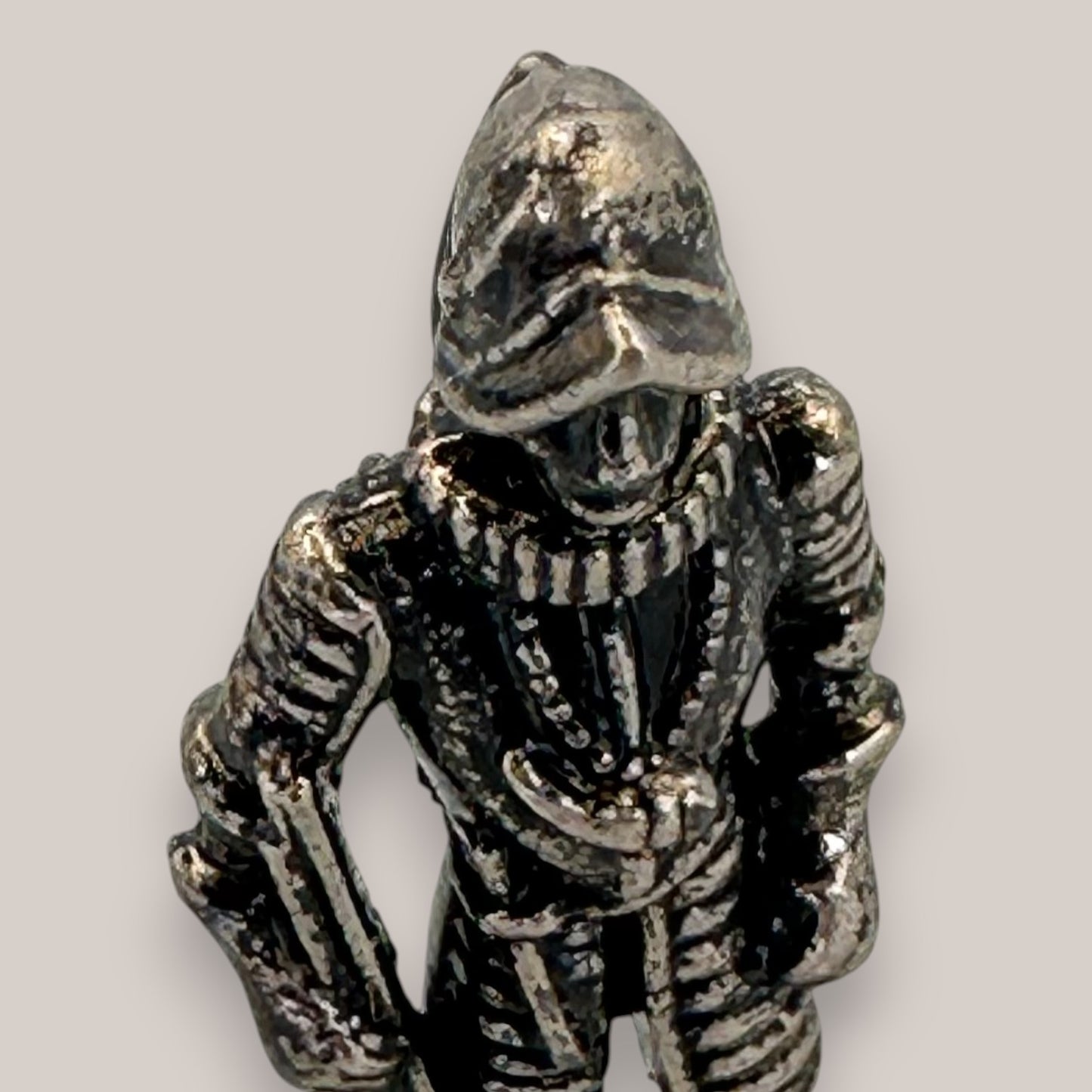 Miniature Pewter Knight Figurine Medieval Armour Statuette 2 Inch