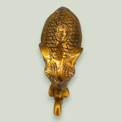 Ornate Brass Elephant Figurine - Vintage Indian Metalwork Statue