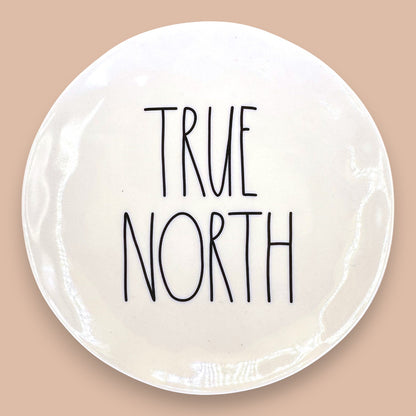 Rae Dunn Canadiana Melamine Plates - Set of 4 "True North" & "Eh?