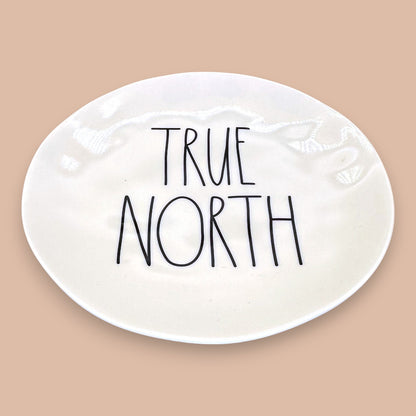 Rae Dunn Canadiana Melamine Plates - Set of 4 "True North" & "Eh?