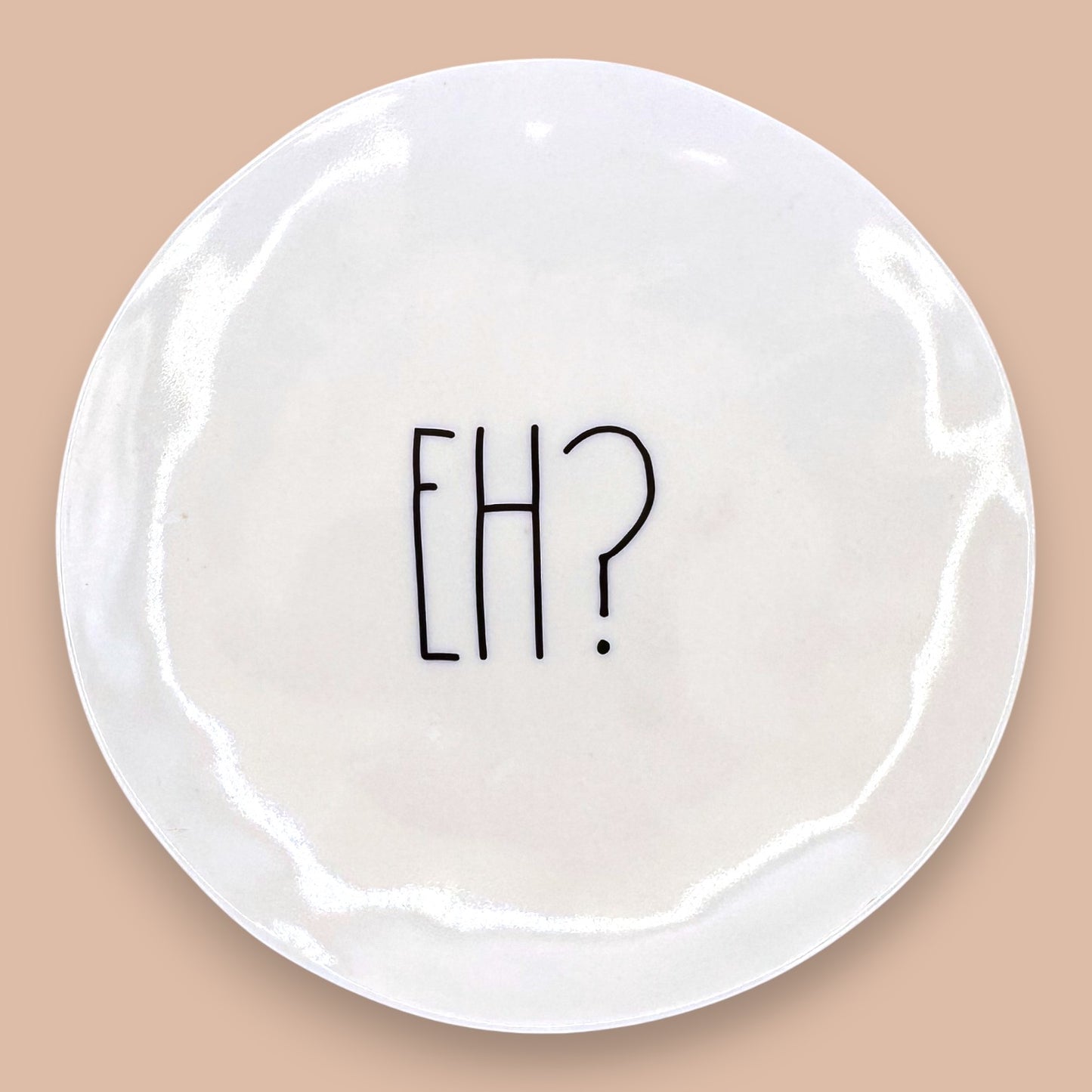 Rae Dunn Canadiana Melamine Plates - Set of 4 "True North" & "Eh?