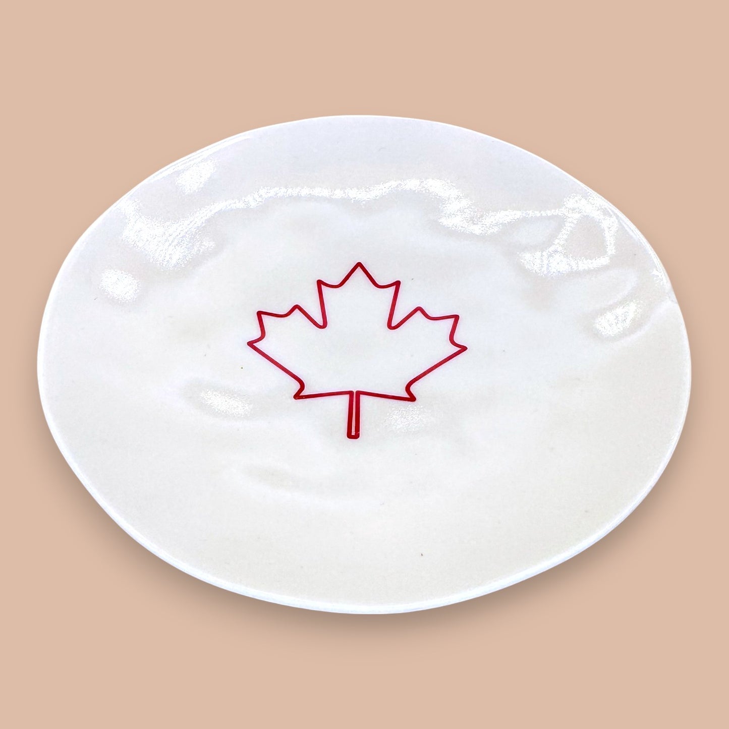 Rae Dunn Canadiana Melamine Plates - Set of 4 "True North" & "Eh?