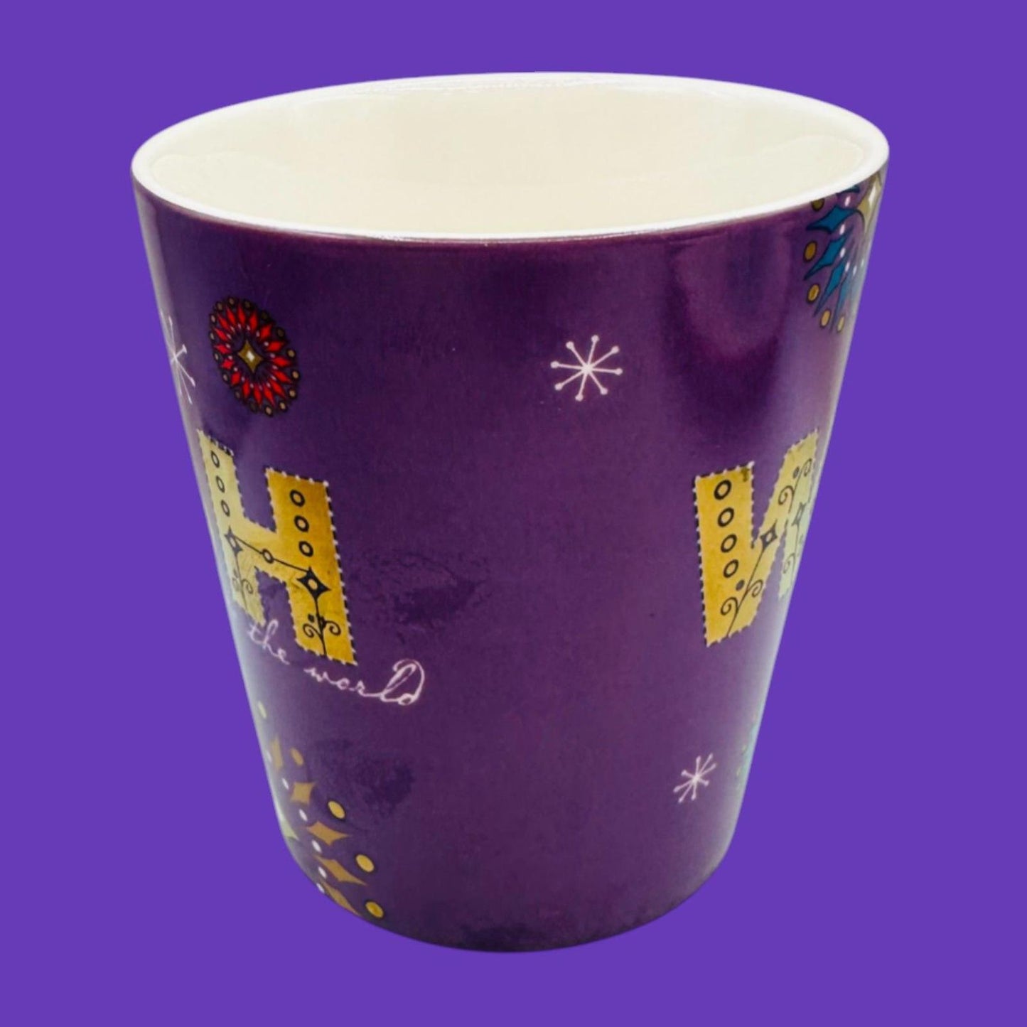 Starbucks Vintage 2006 Holiday Collection Mug WISH Joy to the World – Seasonal Replacement Mug