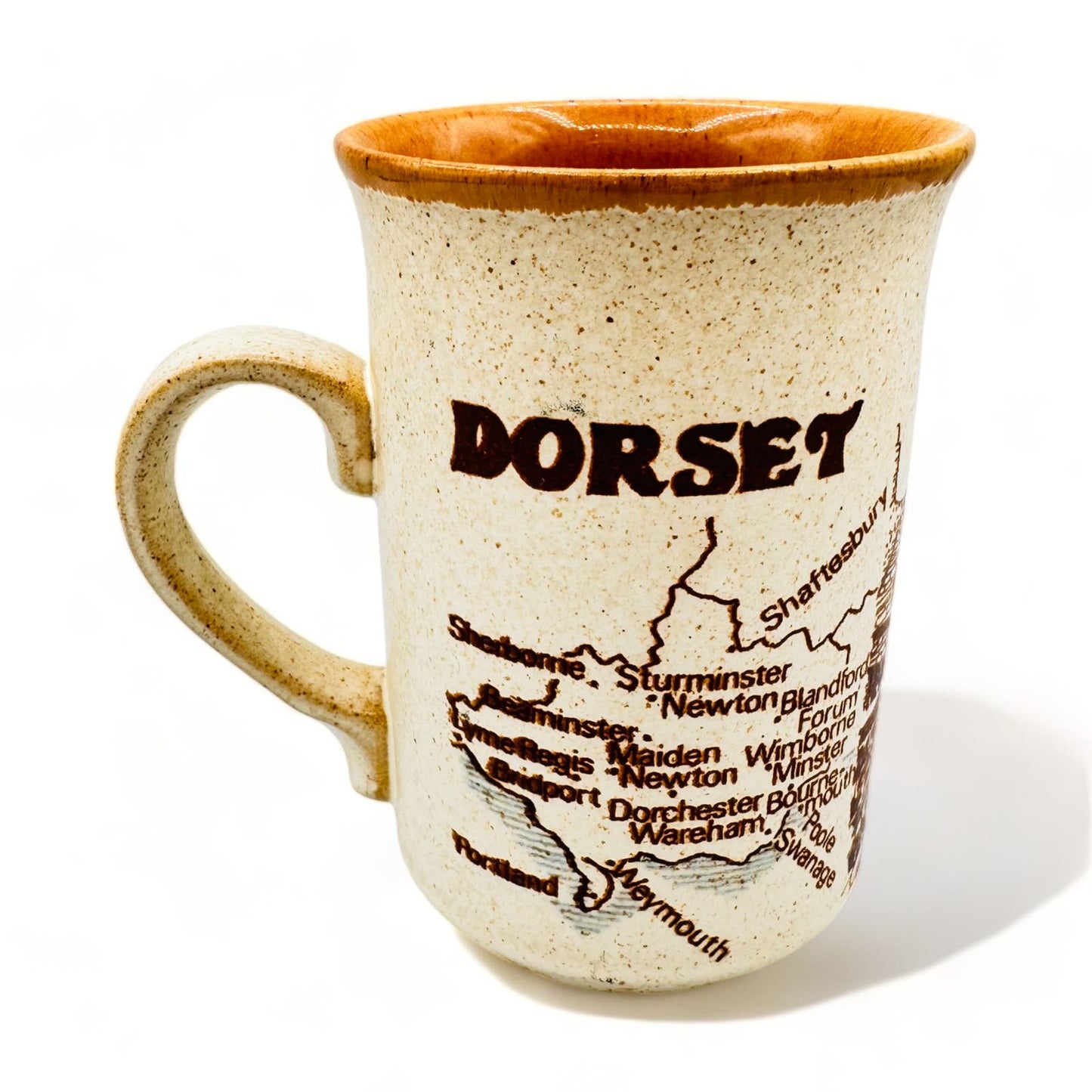 Dorset Landscape Stoneware Souvenir Coffee Cup / Mug