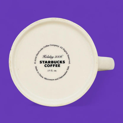 Starbucks Holiday 2006 Mug Purple Embossed Star – Christmas Seasonal – Replacement Mug