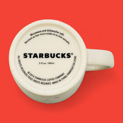 Starbucks "Oh What Fun" Demitasse Cup - 2014 Holiday Espresso Mug