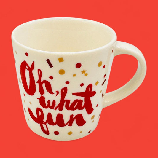 Starbucks "Oh What Fun" Demitasse Cup - 2014 Holiday Espresso Mug