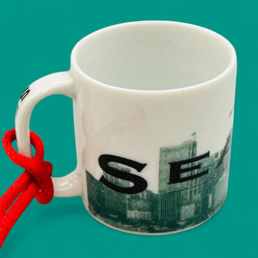 Starbucks Vintage Seattle Skyline Series Barista Christmas Tree Ornament – Seasonal