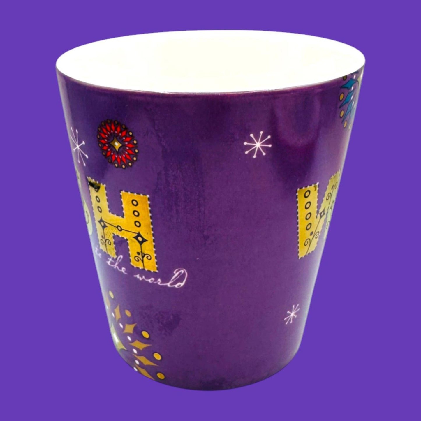 Starbucks Vintage 2006 Holiday Collection Mug WISH Joy to the World – Seasonal Replacement Mug