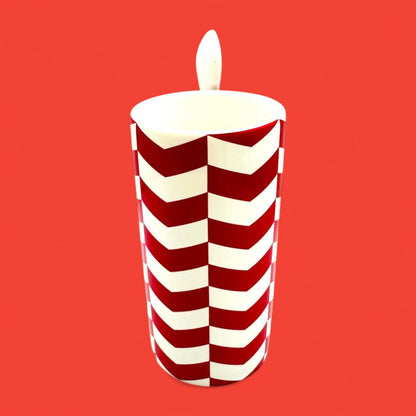 Starbucks 2013 Red & White Candy Cane Mug with Spoon – 8 oz – Seasonal Replacement Mug