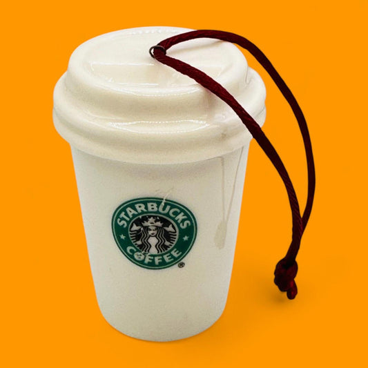 Starbucks White Tumbler Christmas Tree Ornament 2011 – Seasonal